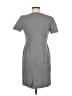 Talbots 100% Wool Chevron-herringbone Gray Casual Dress Size 6 - photo 2