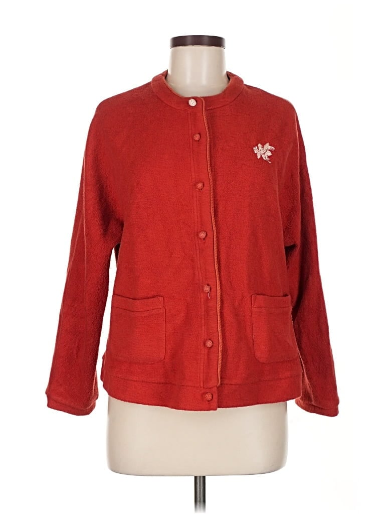 Pre-owned Unbranded Cardigan Sweater In Red
