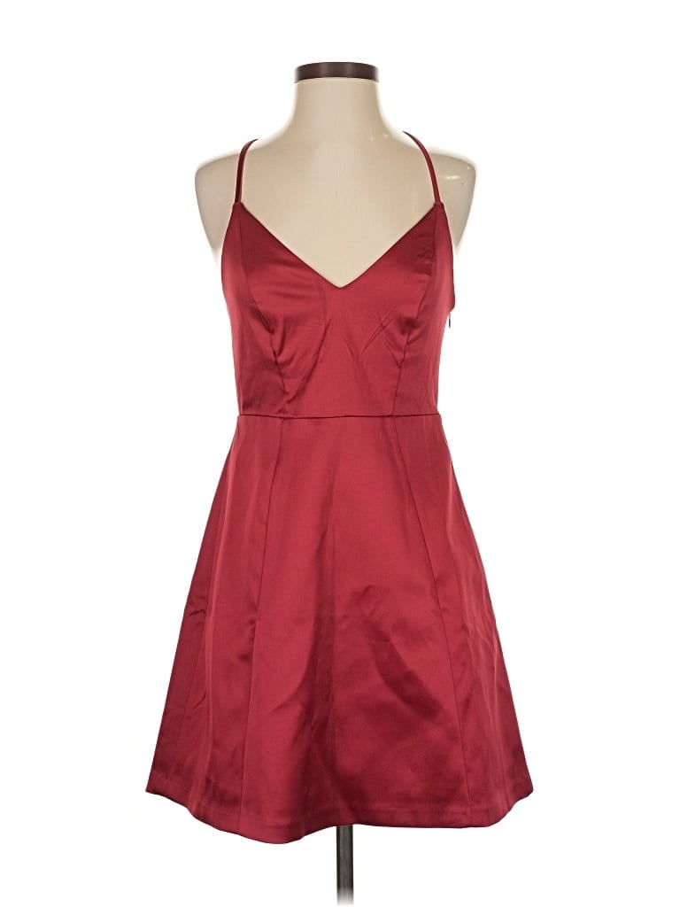 Pre-owned Express Outlet Cocktail Dress In Burgundy