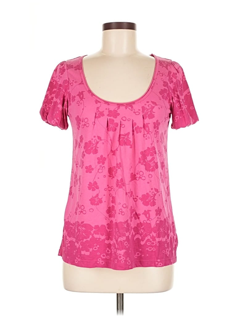 Pre-owned American Eagle Outfitters Short Sleeve Blouse In Pink