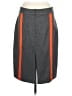 DKNY 100% Polyester Color Block Gray Casual Skirt Size 8 - photo 2