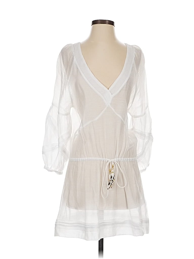 Pre-owned Vix By Paula Hermanny Casual Dress In White