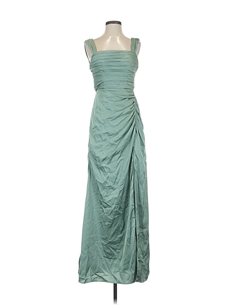 Pre-owned Azazie Cocktail Dress In Green