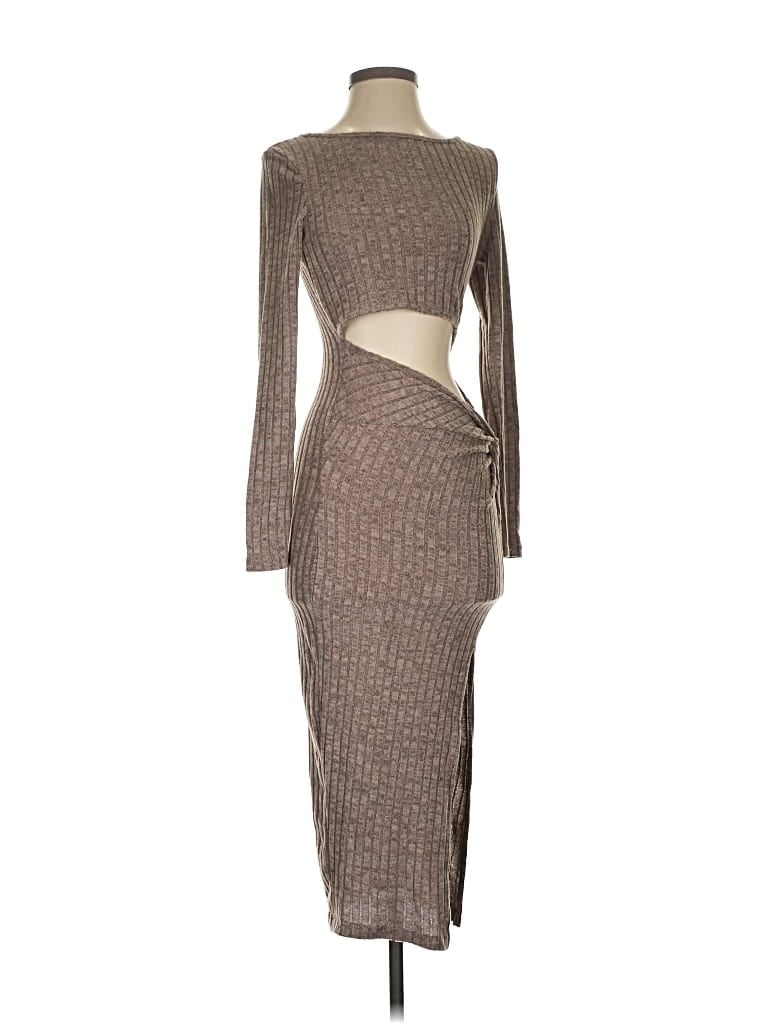Pre-owned Shein Cocktail Dress In Brown