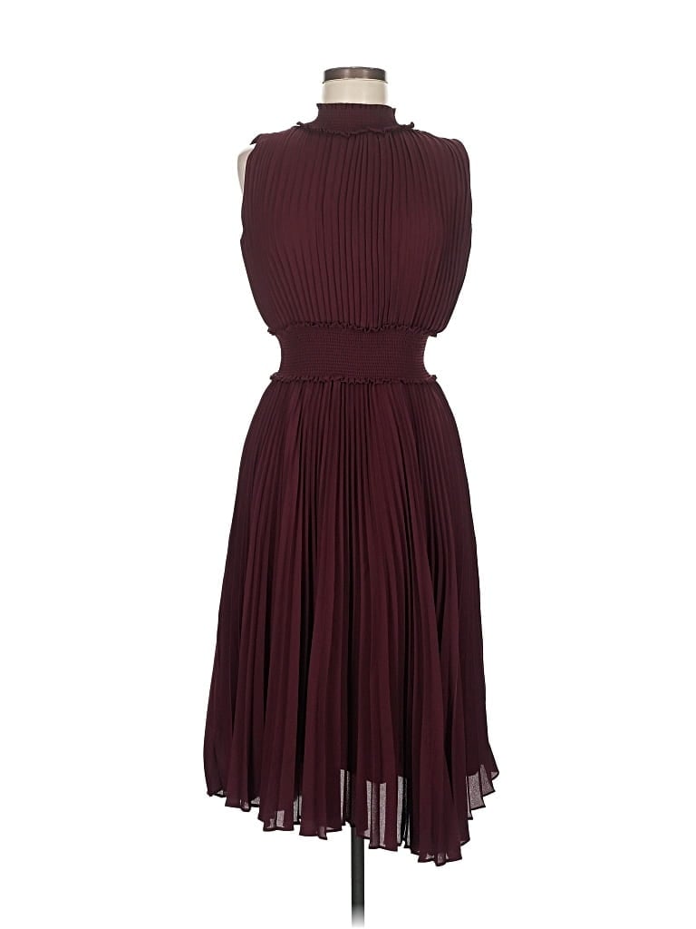 Pre-owned Nanette Lepore Cocktail Dress In Burgundy