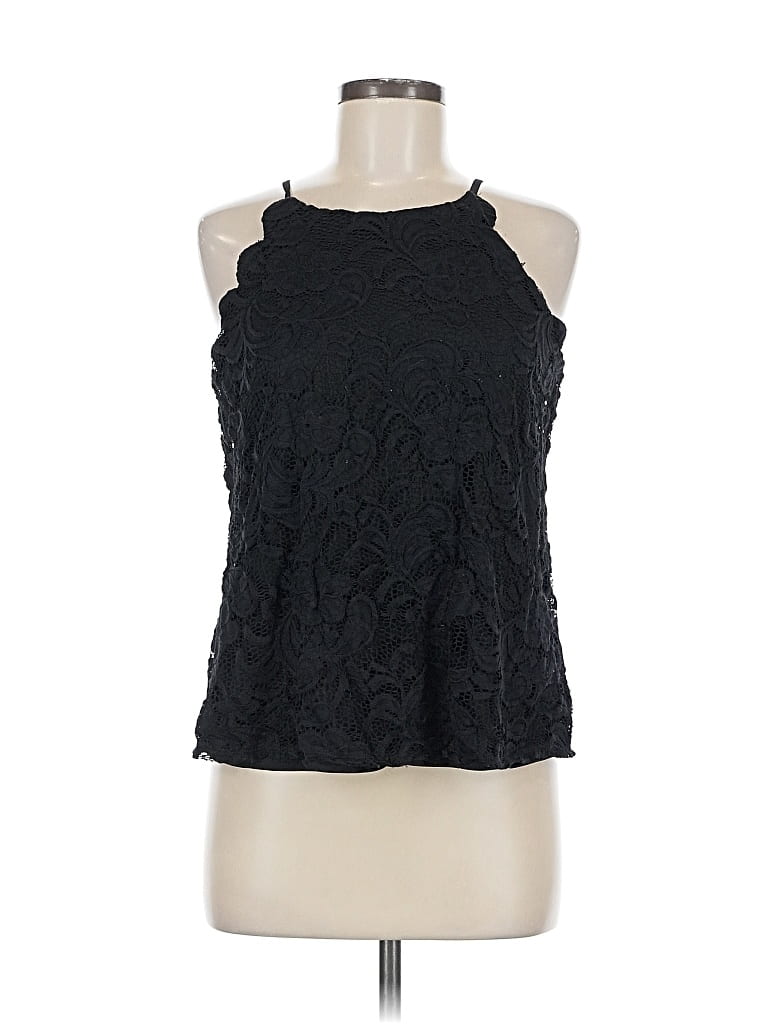 Pre-owned Fortune + Ivy Sleeveless Blouse In Black