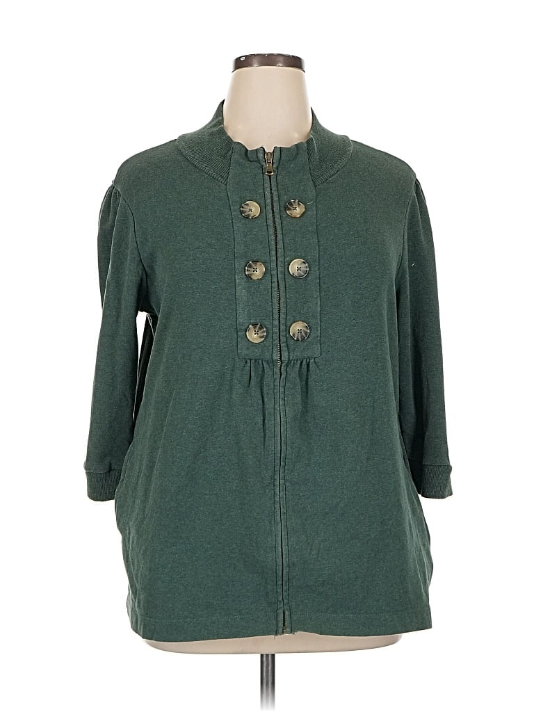 Pre-owned Banana Republic Factory Store Cardigan Sweater In Green
