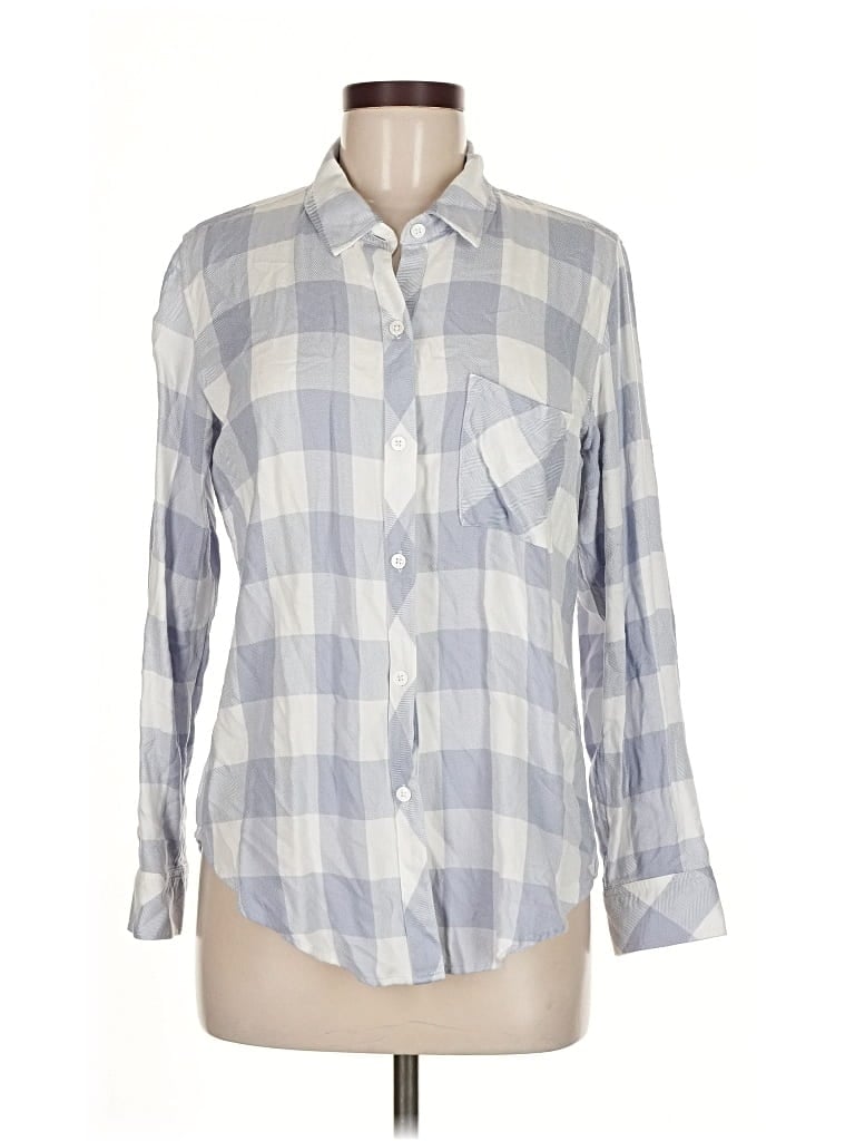 Pre-owned Rails Long Sleeve Button Down Shirt In Gray