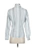 Blue Willi's Stripes Silver Long Sleeve Blouse Size S - photo 2