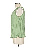 Caite 100% Rayon Green Sleeveless Blouse Size L - photo 5
