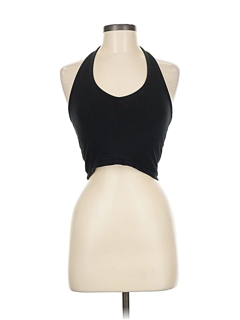 Pre-owned Brandy Melville Halter Top Black Halter Neckline Tops