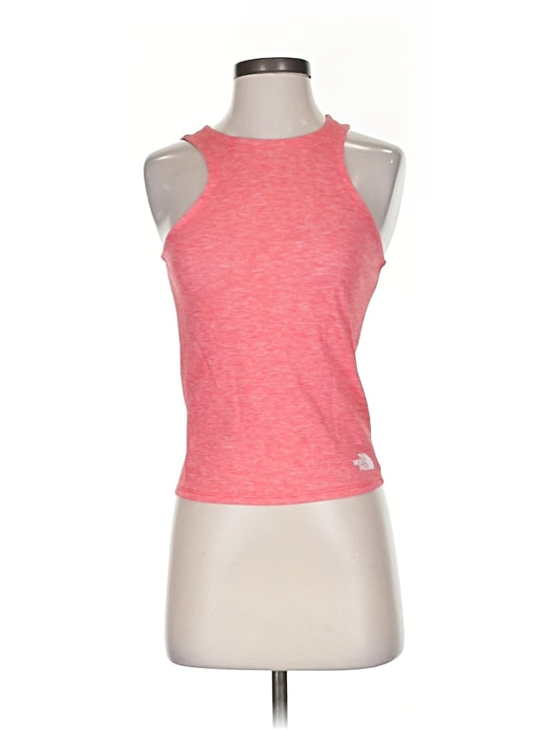 Pre-owned The North Face Tank Top Pink Halter Neckline Tops