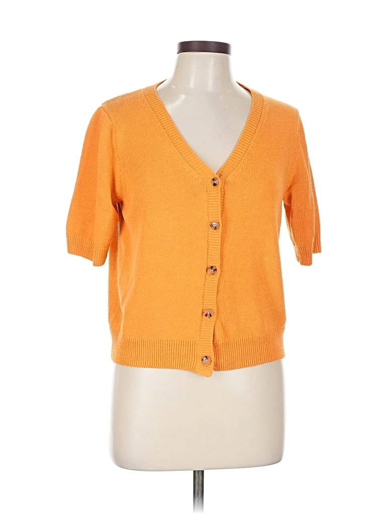 ANN TAYLOR Pre-owned Cardigan Sweater In Orange