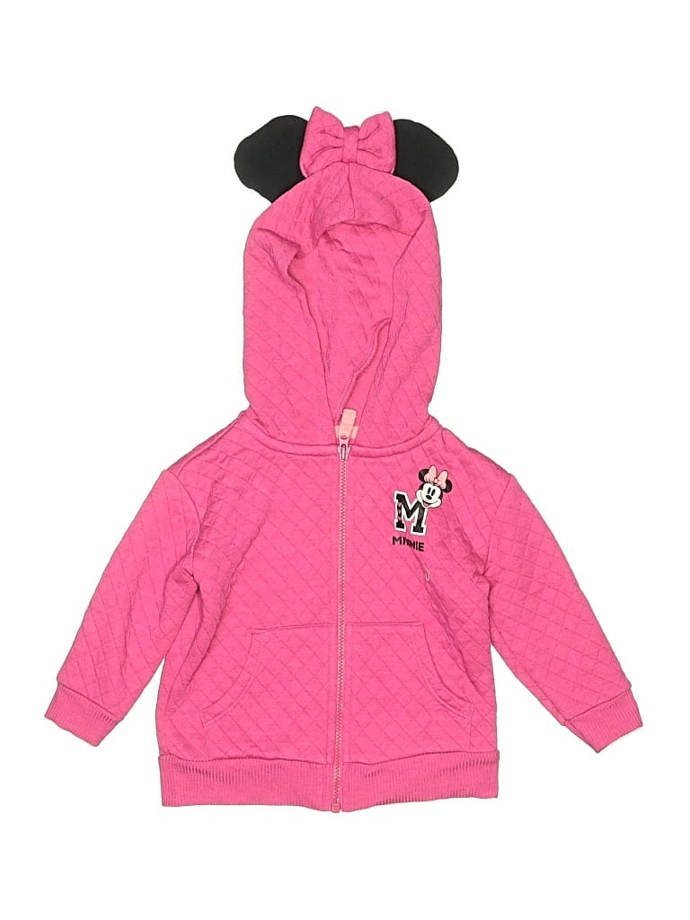 Pre-owned Disney X Jumping Beans Babies' Zip Up Hoodie In Pink