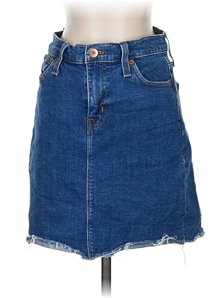 Pre-owned J.crew Mercantile Denim Skirt In Blue