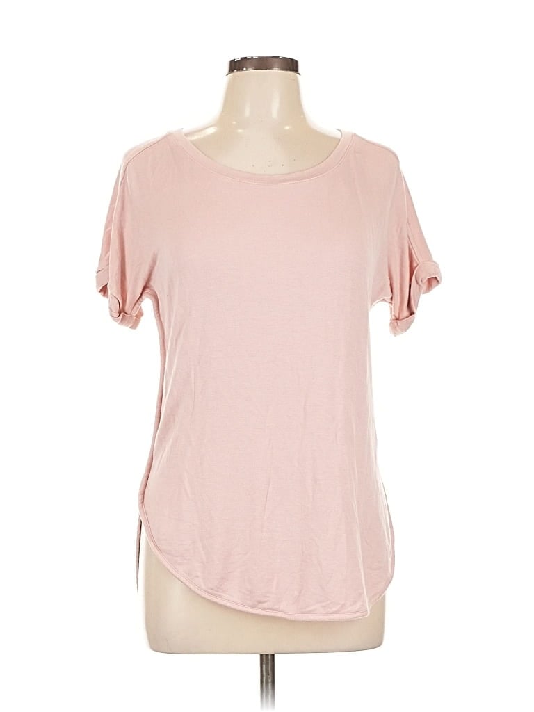 ONE WORLD Pre-owned Short Sleeve T-shirt In Pink