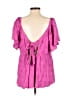 Torrid Pink Short Sleeve Blouse Size Lg Plus (0) - photo 2