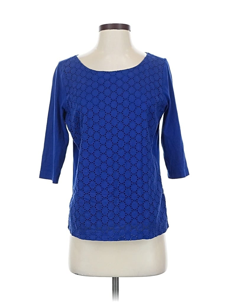 Pre-owned Gap Outlet 3/4 Sleeve T-shirt In Blue