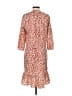 CAbi 100% Polyester Print Red Casual Dress Size XS - photo 2
