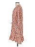 CAbi 100% Polyester Print Red Casual Dress Size XS - photo 5