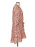CAbi 100% Polyester Print Red Casual Dress Size XS - photo 4