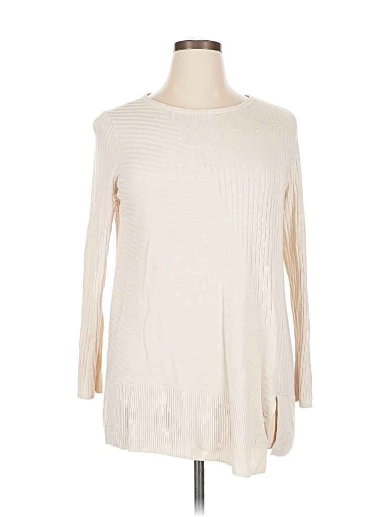 Pre-owned Apt. 9 Pullover Sweater In White