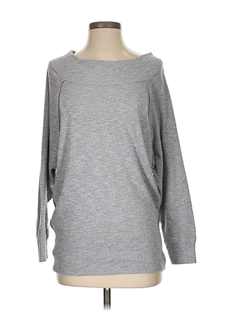 Pre-owned We The Free Pullover Sweater In Gray