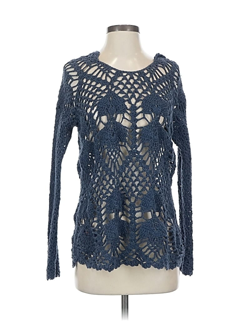 FREE PEOPLE Pre-owned Pullover Sweater In Blue