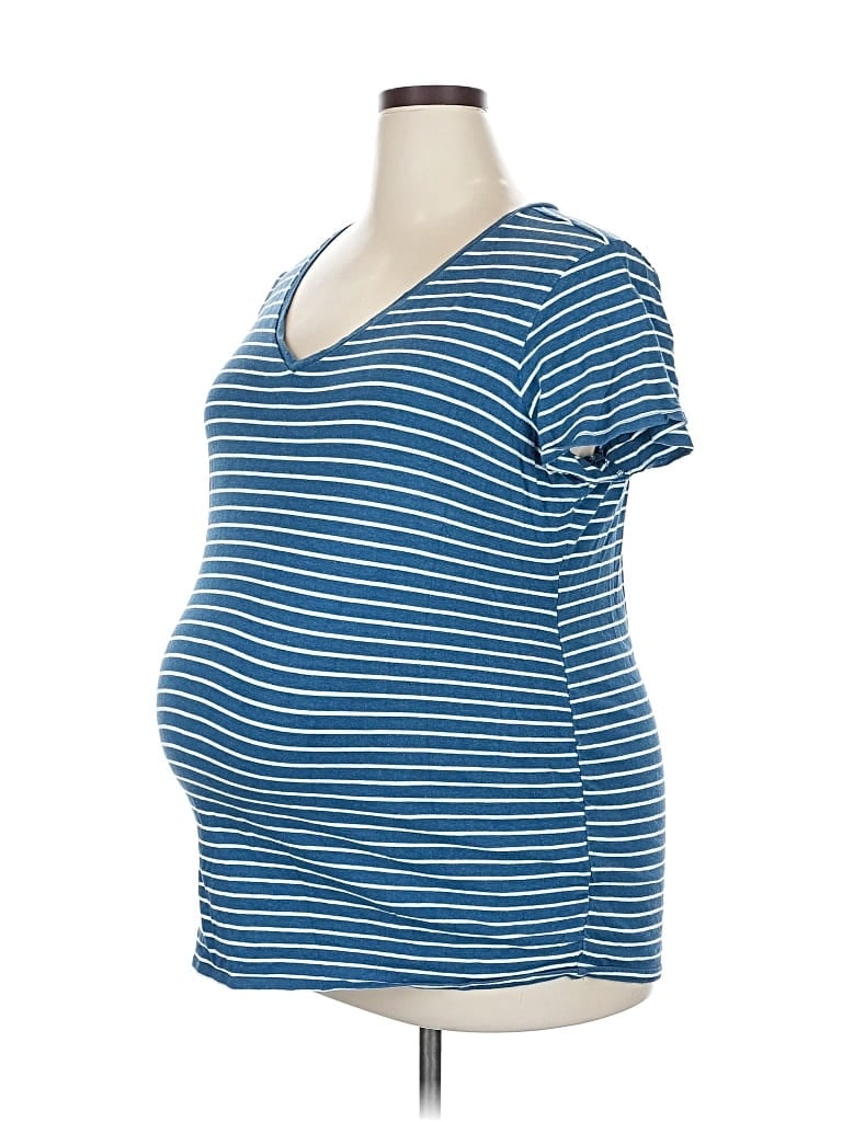 Pre-owned Motherhood Short Sleeve T-shirt In Blue