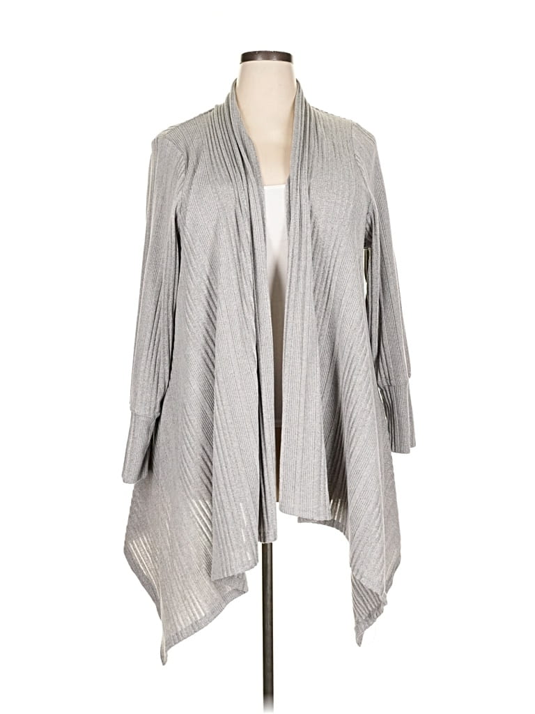 LANE BRYANT Pre-owned Cardigan Sweater In Gray