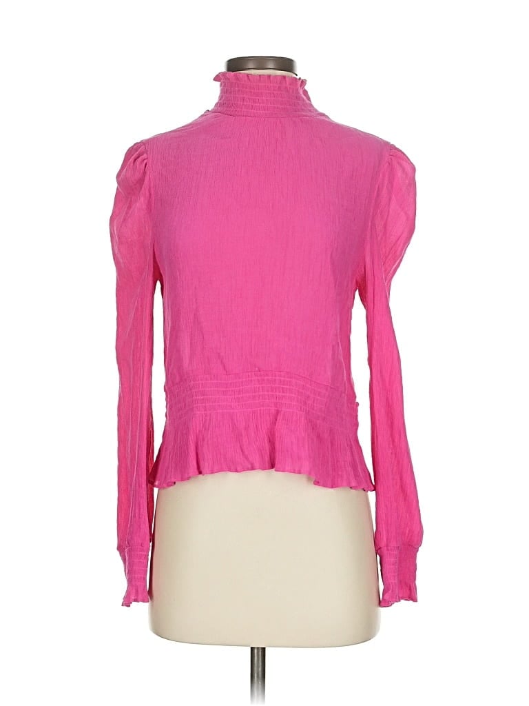 Pre-owned Lucy Paris Long Sleeve Blouse In Pink