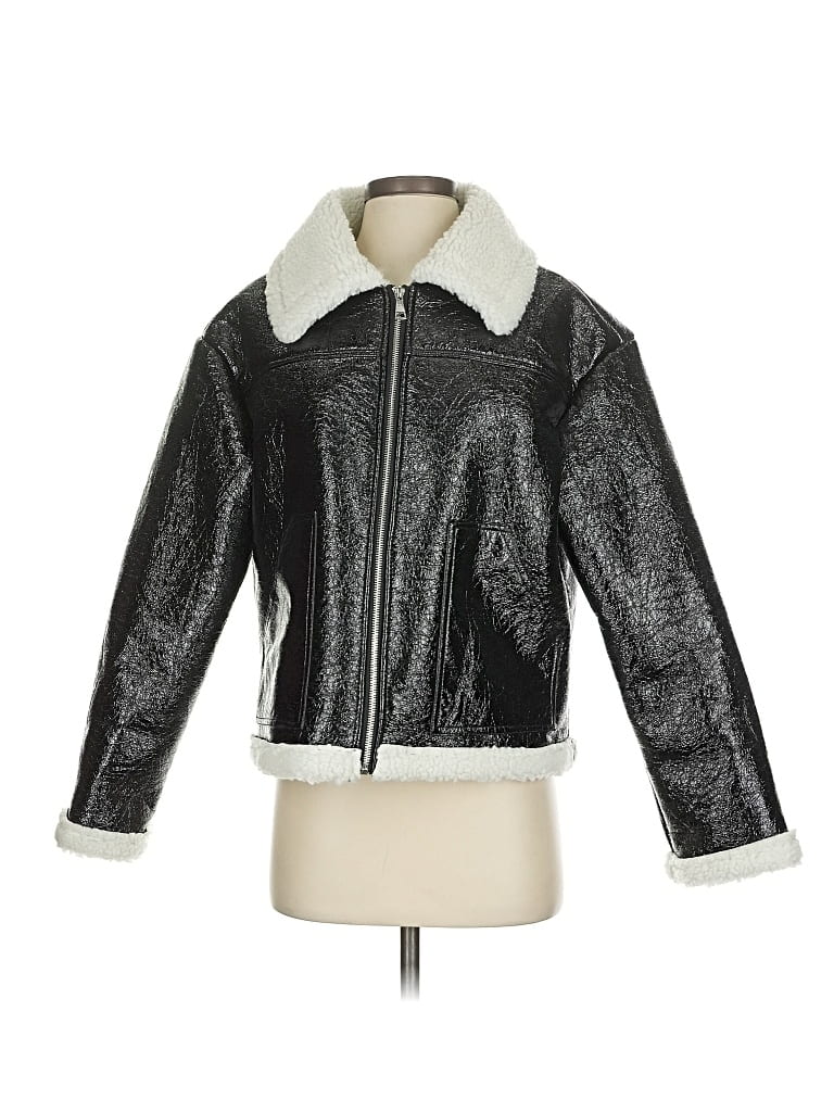 Pre-owned Prettylittlething Faux Fur Jacket In Silver