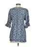 Escapada 100% Rayon Blue Short Sleeve Blouse Size XS - photo 2