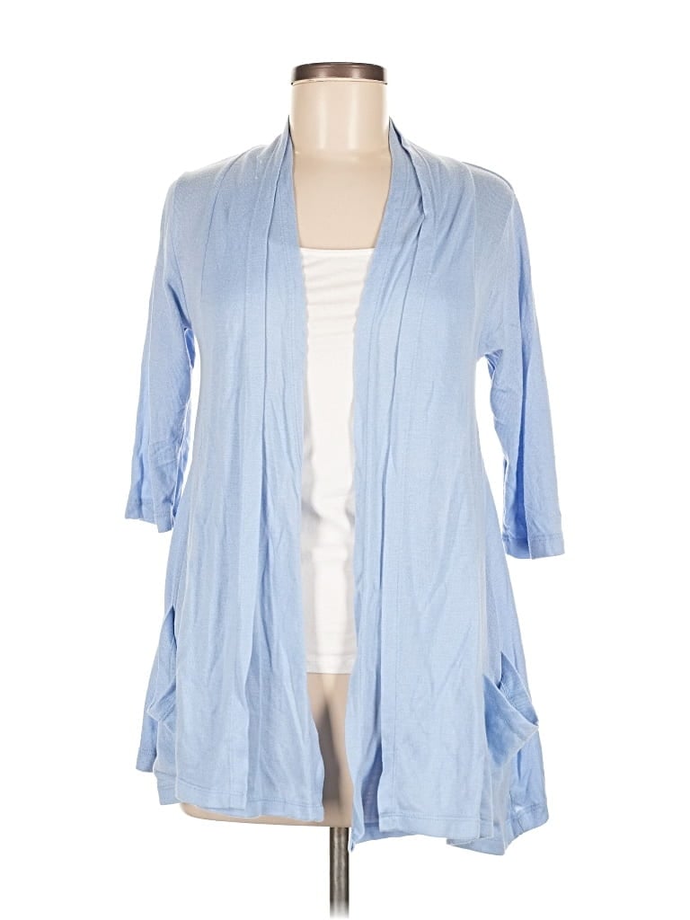 Pre-owned Assorted Brands Cardigan Sweater In Blue