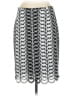 Tahari by ASL 100% Polyester Graphic Silver Casual Skirt Size 8 - photo 1