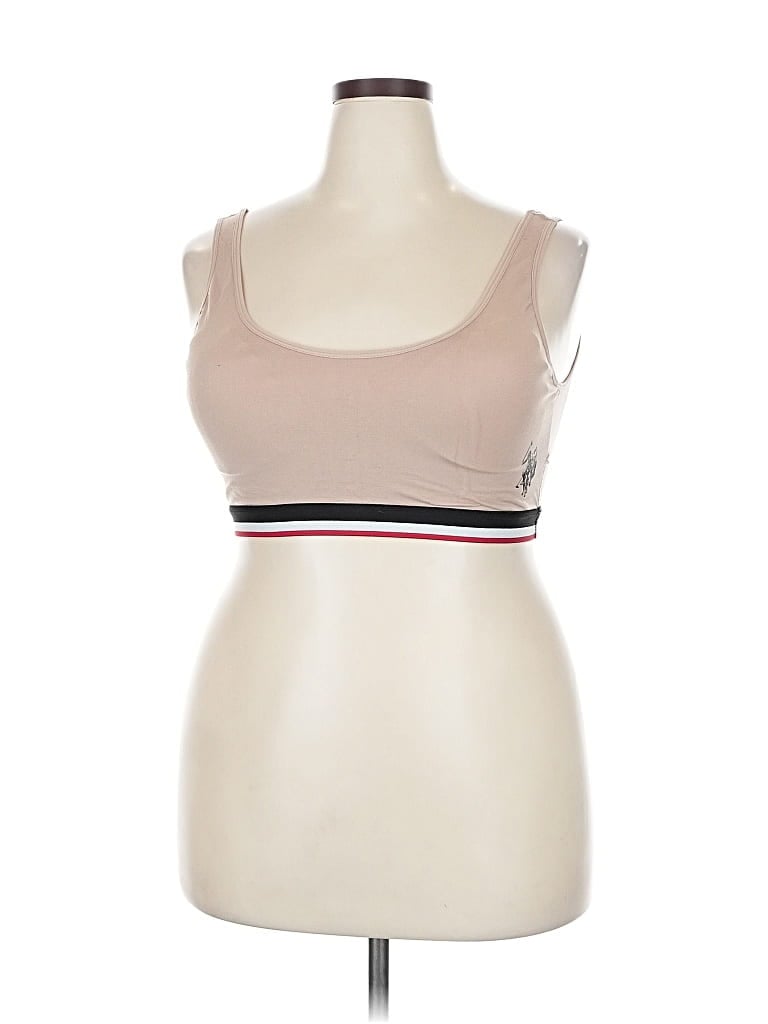 Pre-owned U.s. Polo Assn Sports Bra In Brown