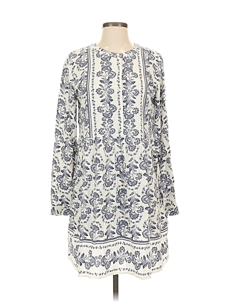 Pre-owned Ann Taylor Loft 3/4 Sleeve Blouse In White