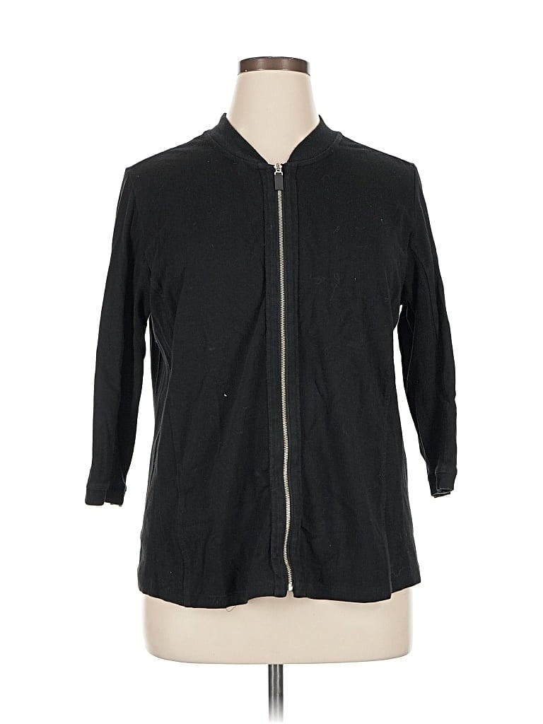 Pre-owned Weekends By Chico's Jacket In Black