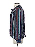 Parker 100% Silk Blue Long Sleeve Silk Top Size S - photo 5