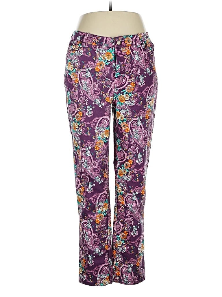 Pre-owned Denim 24/7 Casual Pants In Purple