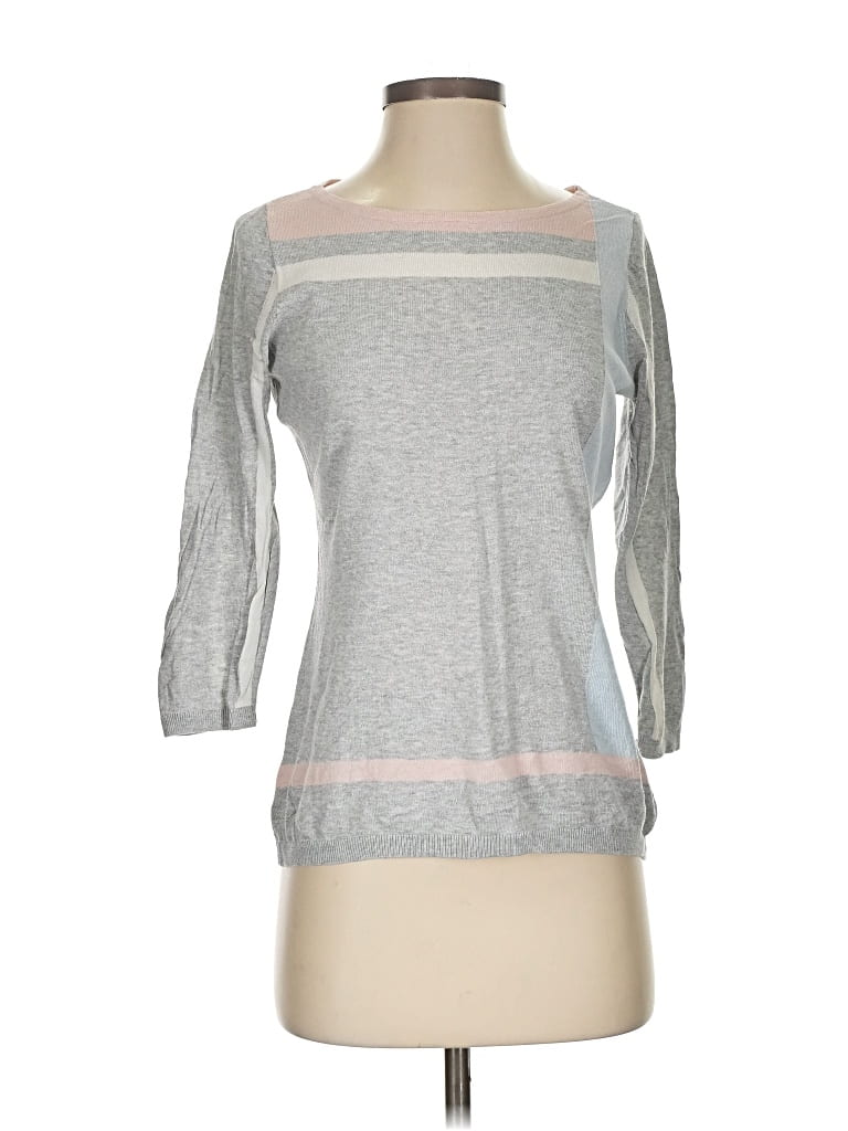 Pre-owned The Limited 3/4 Sleeve T-shirt In Gray