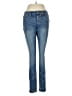 Jessica Simpson Graphic Metallic Blue Jeans Size 28 waist - photo 1
