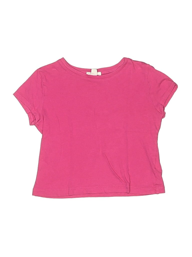 Pre-owned Crewcuts Kids' Short Sleeve T-shirt In Pink