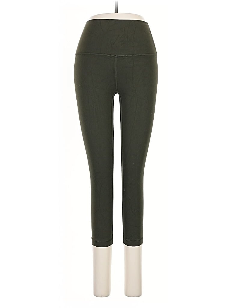 Pre-owned Lululemon Athletica Active Pants In Green