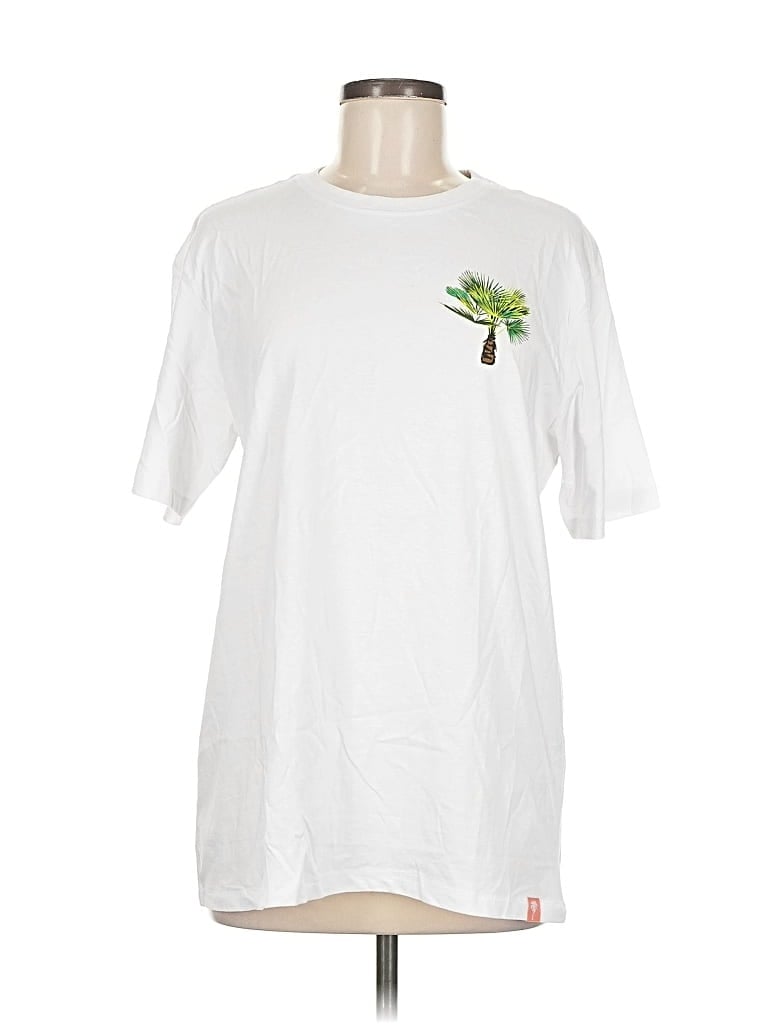 Pre-owned Free Planet Short Sleeve T-shirt In White