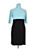 Norma Kamali Color Block Teal Blue Cocktail Dress Size XL - photo 1