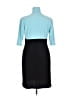 Norma Kamali Color Block Teal Blue Cocktail Dress Size XL - photo 2