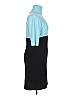 Norma Kamali Color Block Teal Blue Cocktail Dress Size XL - photo 4
