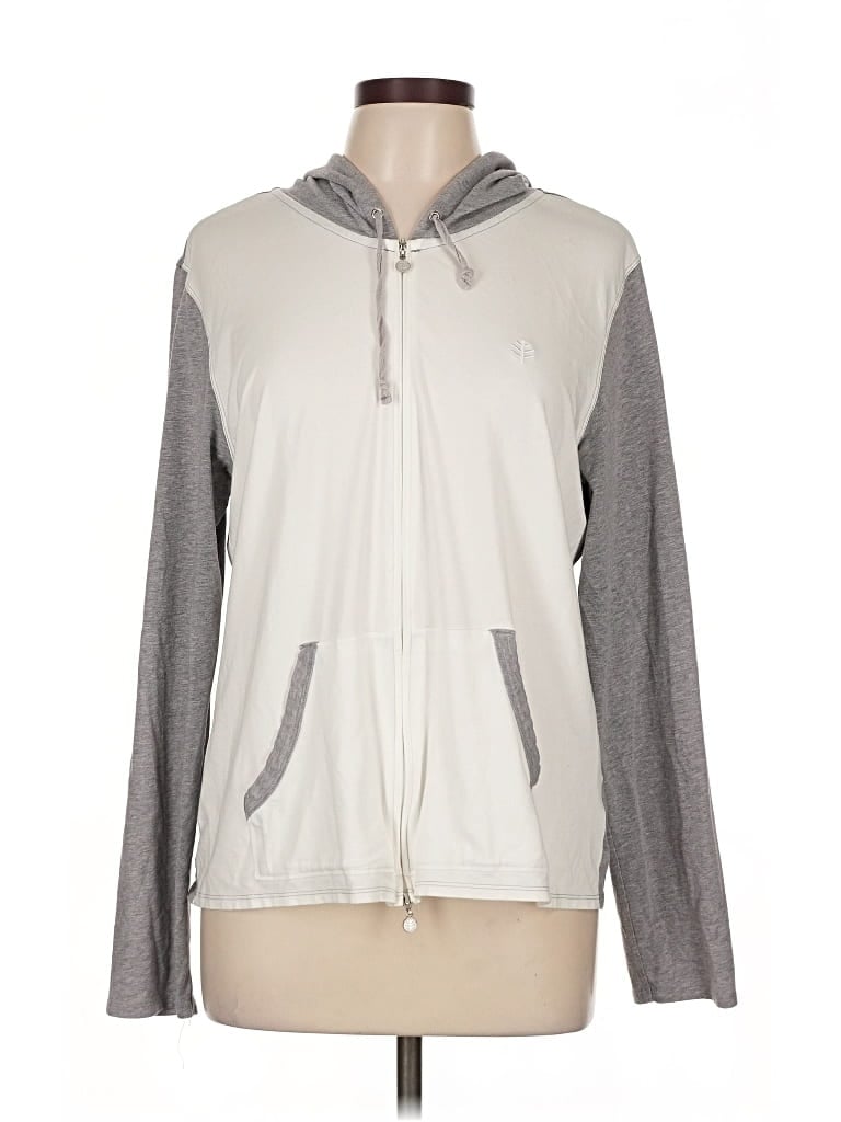 Click to view more detailed imagery on our partner's website Pre-owned Coolibar Long Sleeve T-shirt In Silver