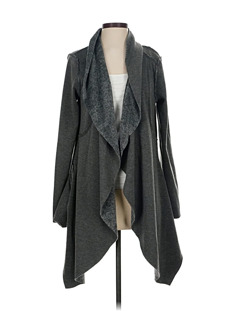 Pre-owned Jun & Ivy Cardigan Sweater In Gray